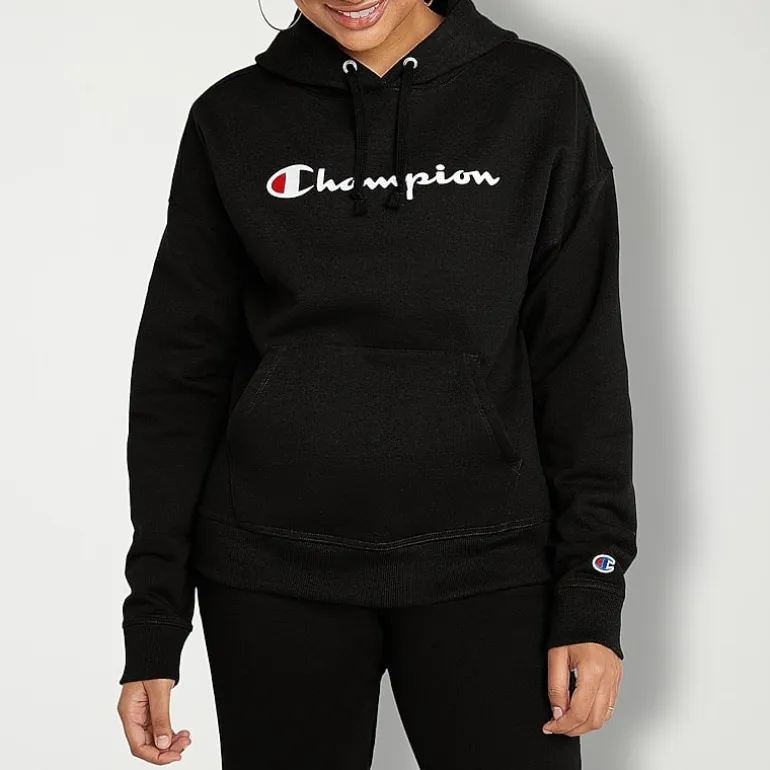 Champion Powerblend Graphic Logo Hoodie