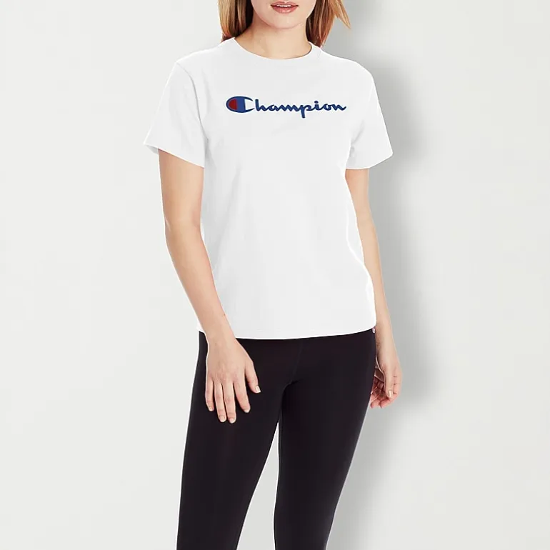 Champion Womens Crew Neck Short Sleeve Active T-Shirt