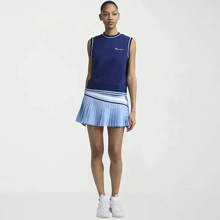 Champion Womens Mock Neck Sleeveless Muscle T-Shirt