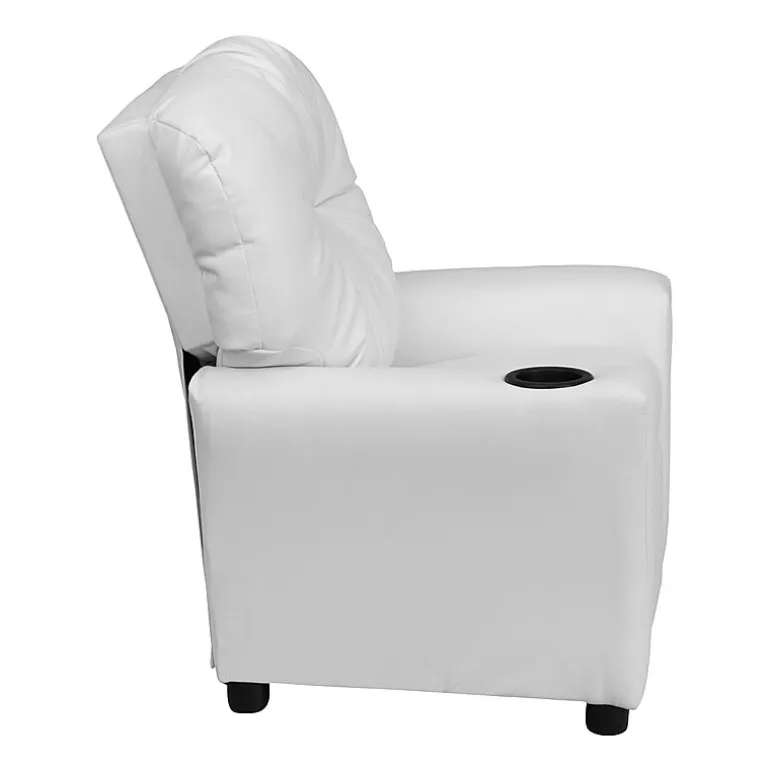 Chandler Plush Recliner with Cup Holder for Kids