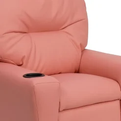 Chandler Plush Recliner with Cup Holder for Kids
