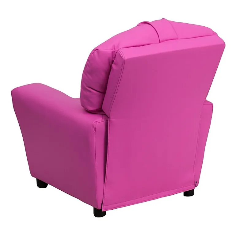 Chandler Plush Recliner with Cup Holder for Kids