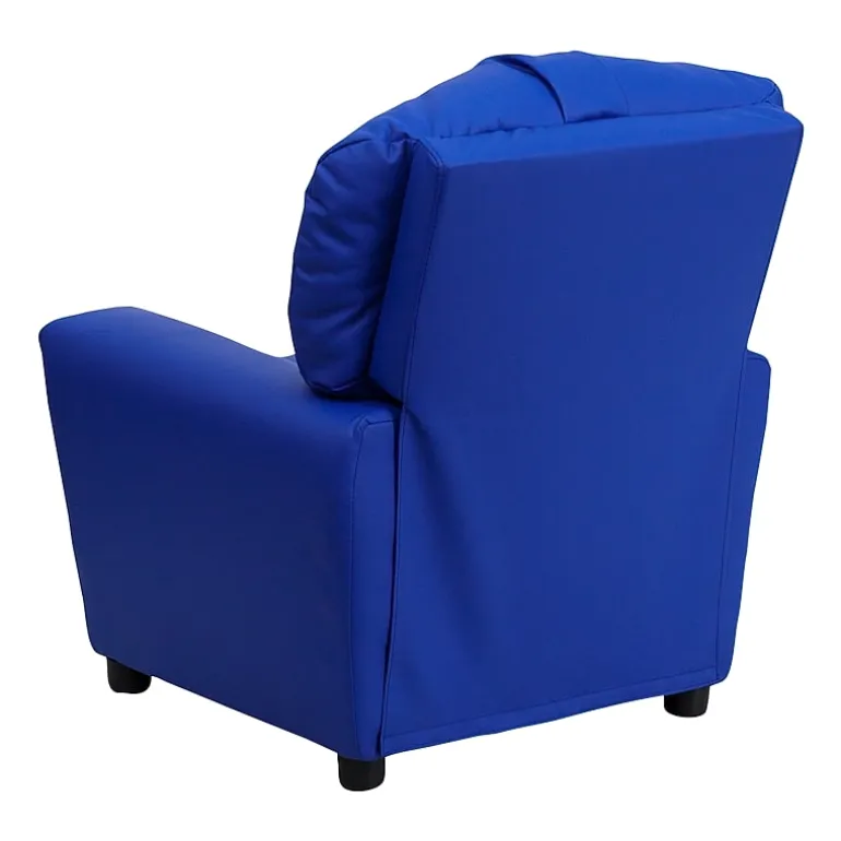 Chandler Plush Recliner with Cup Holder for Kids