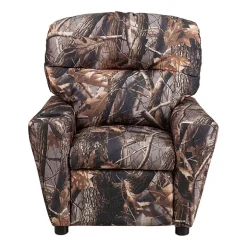 Chandler Plush Recliner with Cup Holder for Kids