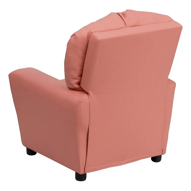 Chandler Plush Recliner with Cup Holder for Kids