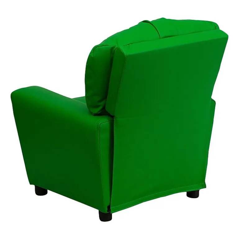 Chandler Plush Recliner with Cup Holder for Kids