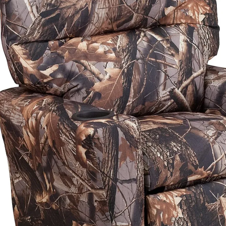 Chandler Plush Recliner with Cup Holder for Kids