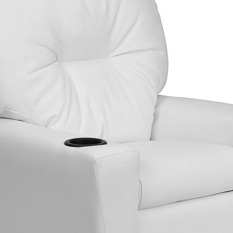 Chandler Plush Recliner with Cup Holder for Kids