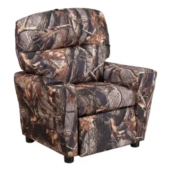 Chandler Plush Recliner with Cup Holder for Kids
