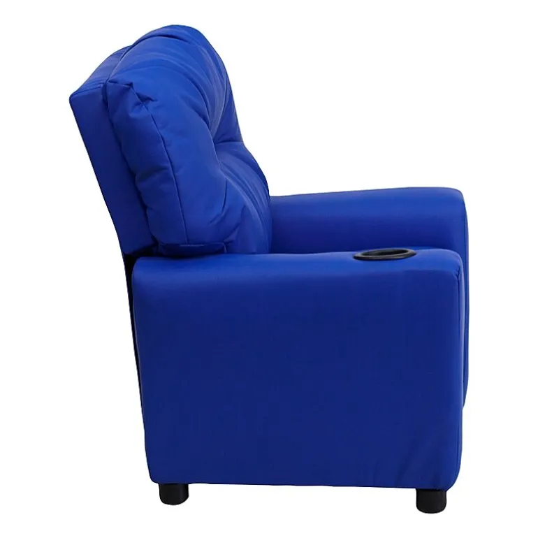 Chandler Plush Recliner with Cup Holder for Kids