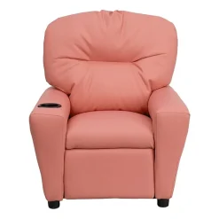 Chandler Plush Recliner with Cup Holder for Kids