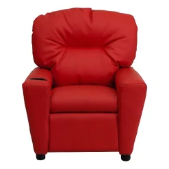 Chandler Plush Recliner with Cup Holder for Kids