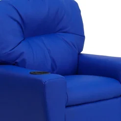 Chandler Plush Recliner with Cup Holder for Kids