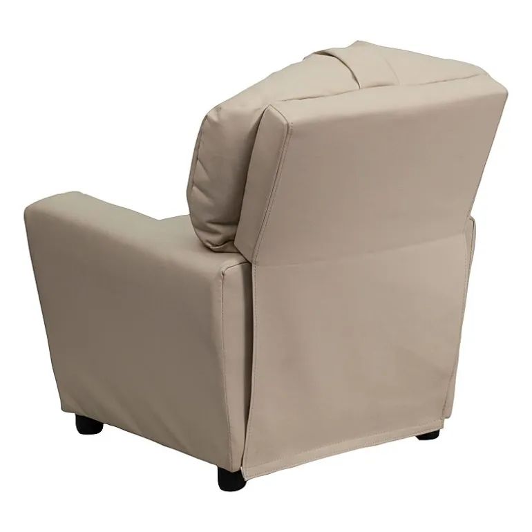 Chandler Plush Recliner with Cup Holder for Kids