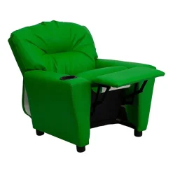 Chandler Plush Recliner with Cup Holder for Kids
