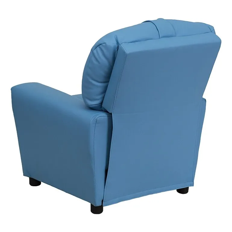 Chandler Plush Recliner with Cup Holder for Kids