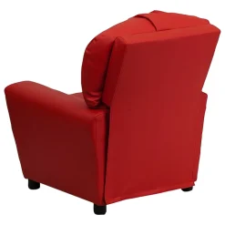 Chandler Plush Recliner with Cup Holder for Kids