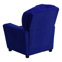 Chandler Plush Recliner with Cup Holder for Kids