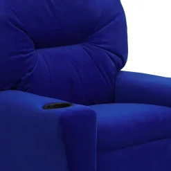 Chandler Plush Recliner with Cup Holder for Kids