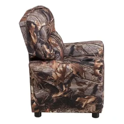 Chandler Plush Recliner with Cup Holder for Kids