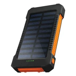 Chargeworx 10000Mah Premium Solar Power Bank with Dual USB Ports