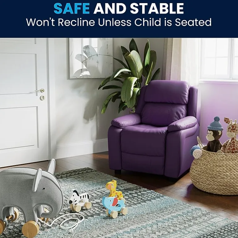 Charlie Padded Arm Recliner for Kids