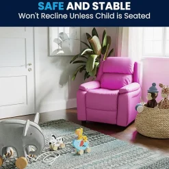 Charlie Padded Arm Recliner for Kids