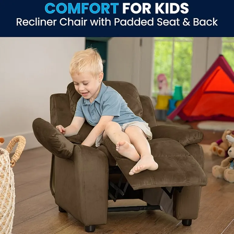 Charlie Padded Arm Recliner for Kids