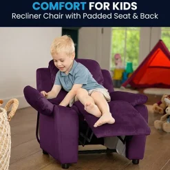 Charlie Padded Arm Recliner for Kids
