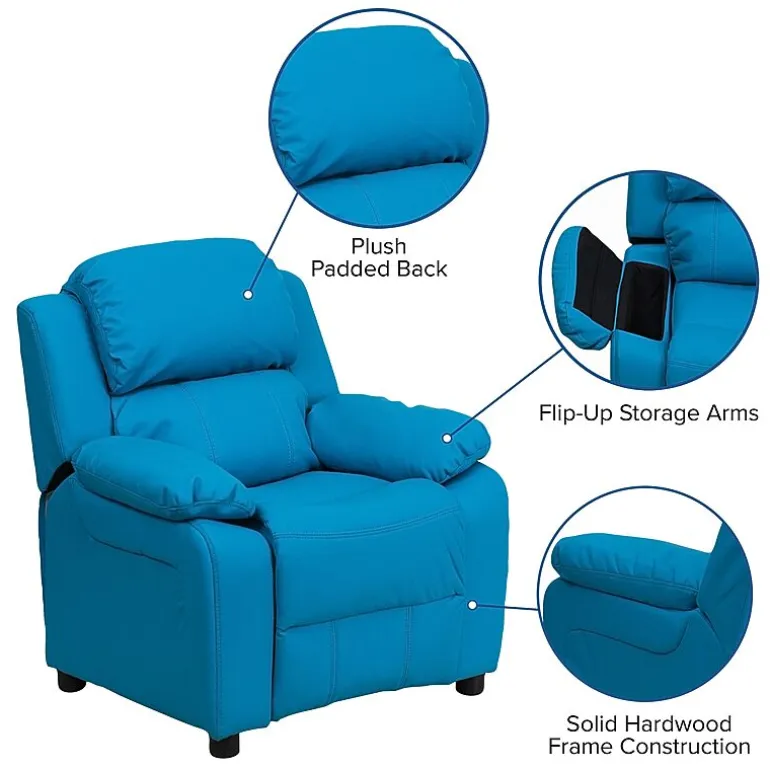 Charlie Padded Arm Recliner for Kids