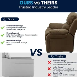Charlie Padded Arm Recliner for Kids