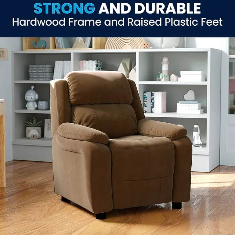 Charlie Padded Arm Recliner for Kids