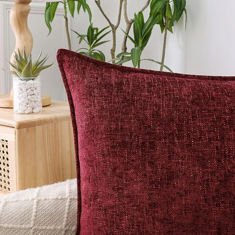 Chenille 20x20 Square Throw Pillow