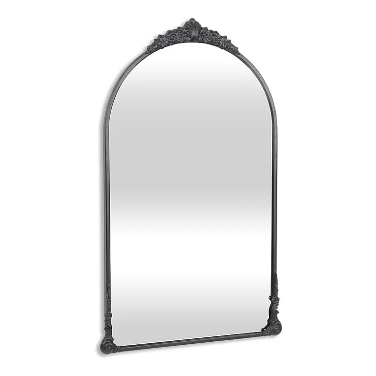 Cheungs Everlaine Modern Victorian Black Wall Mount Wall Mirror