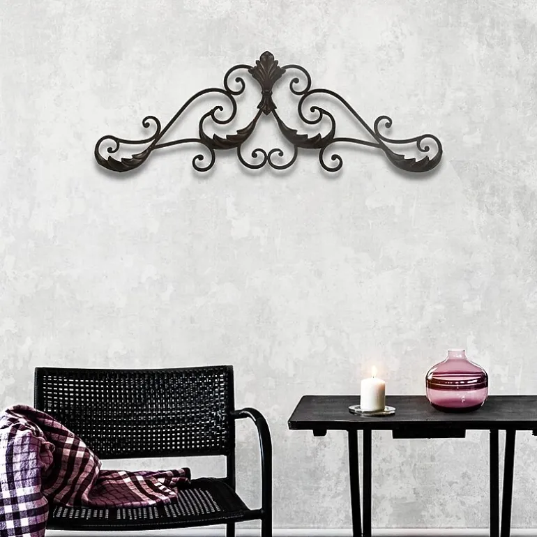 Cheungs 32" Horizontal Décor With Overlapping Wave Accents Metal Wall Art