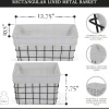 Cheungs Lined Rectangular Metal Basket