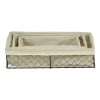 Cheungs Set Of 3 Lined Rectangular Wire Tray