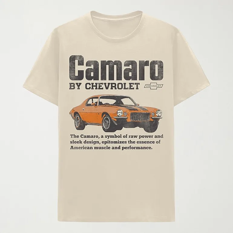 Chevrolet CamaroN Mens Crew Neck Short Sleeve Regular Fit Graphic T-Shirt