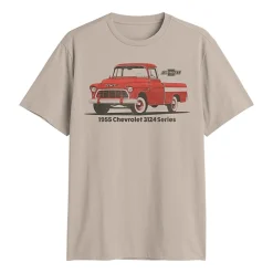 Chevrolet Mens Crew Neck Short Sleeve Classic Fit Big and Tall Graphic T-Shirt