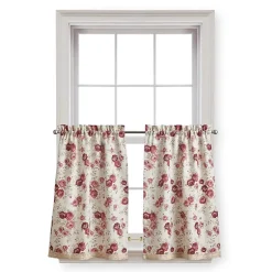 CHF Antique Rose 2-pc. Rod Pocket Window Tier