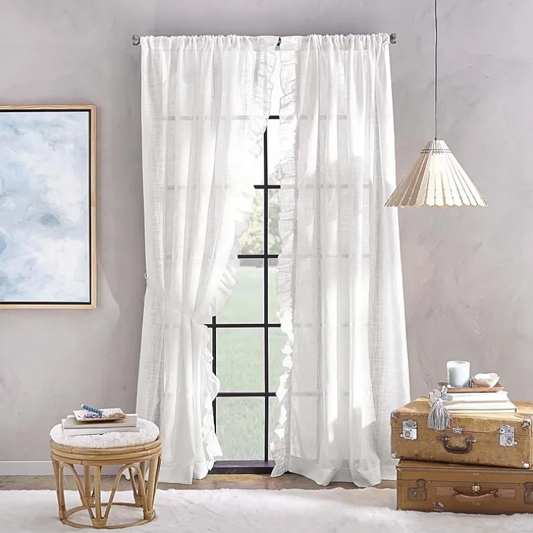 CHF Arabella Rod Pocket Light-Filtering Single Curtain Panel