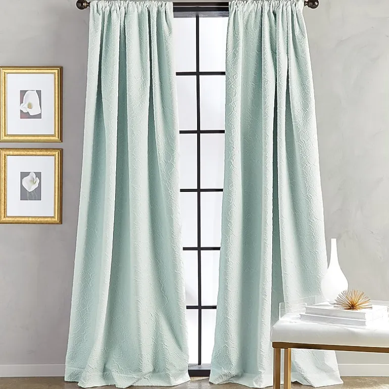 CHF Bloomsbury Rod Pocket Light-Filtering Single Curtain Panel