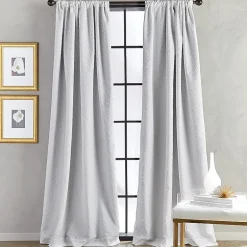 CHF Bloomsbury Rod Pocket Light-Filtering Single Curtain Panel