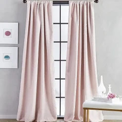 CHF Bloomsbury Rod Pocket Light-Filtering Single Curtain Panel