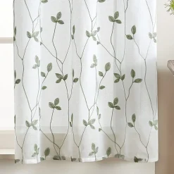 CHF Botanical Embroidery 2-pc. Rod Pocket Window Tier