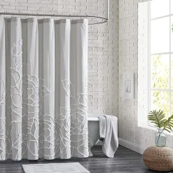 CHF Chenille Rose Shower Curtain