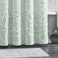 CHF Chenille Rose Shower Curtain