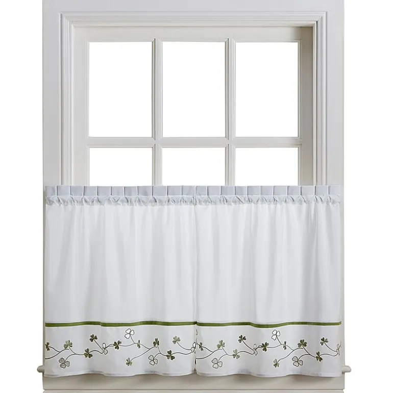 CHF Clover 2-pc. Rod Pocket Window Tier
