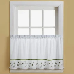 CHF Clover 2-pc. Rod Pocket Window Tier