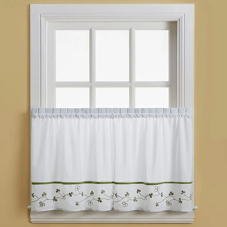 CHF Clover 2-pc. Rod Pocket Window Tier